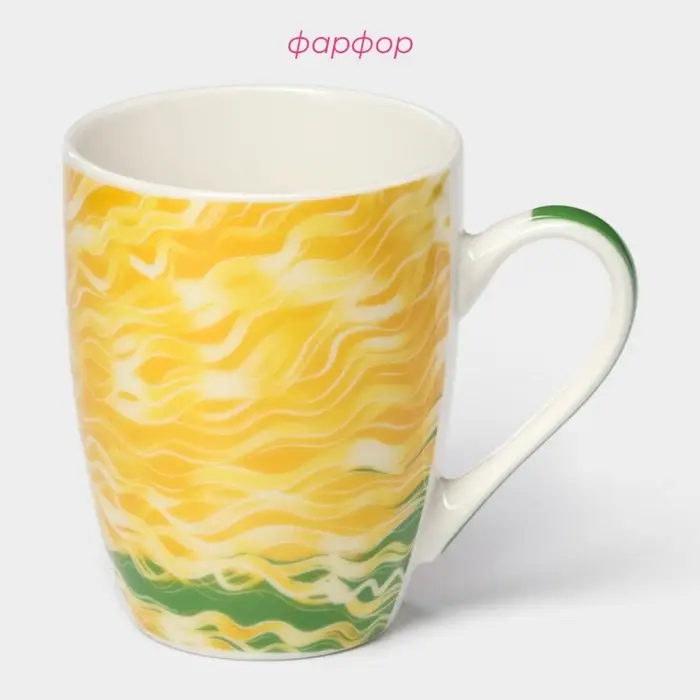 Кружка фарфоровая Доляна «Златовласка», 350 мл Кружка фарфоровая Доляна «Златовласка», 350 мл