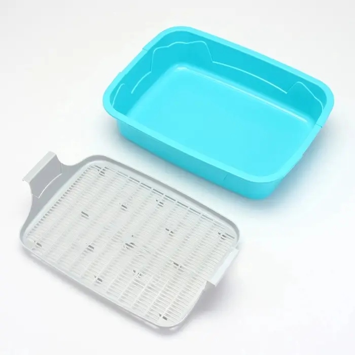 Туалет с сеткой, 44&times;33&times;11.5 см, серый, бирюзовый