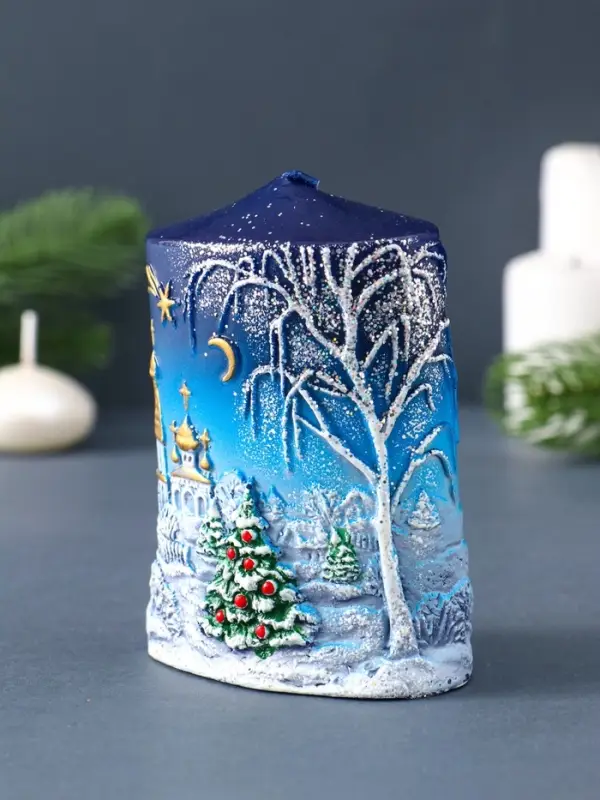 Свеча фигурная "Новогодняя" 5х8х11 см