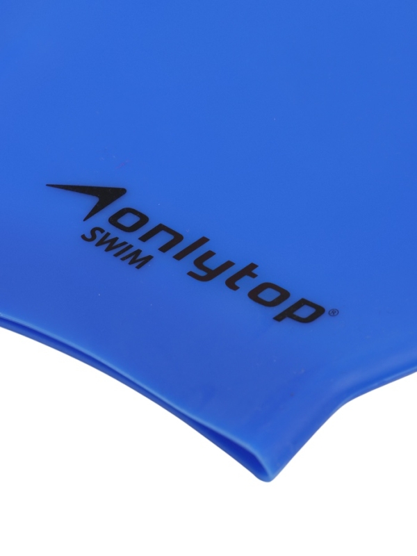 Шапочка для плавания силиконовая 49 гр, цвет синий