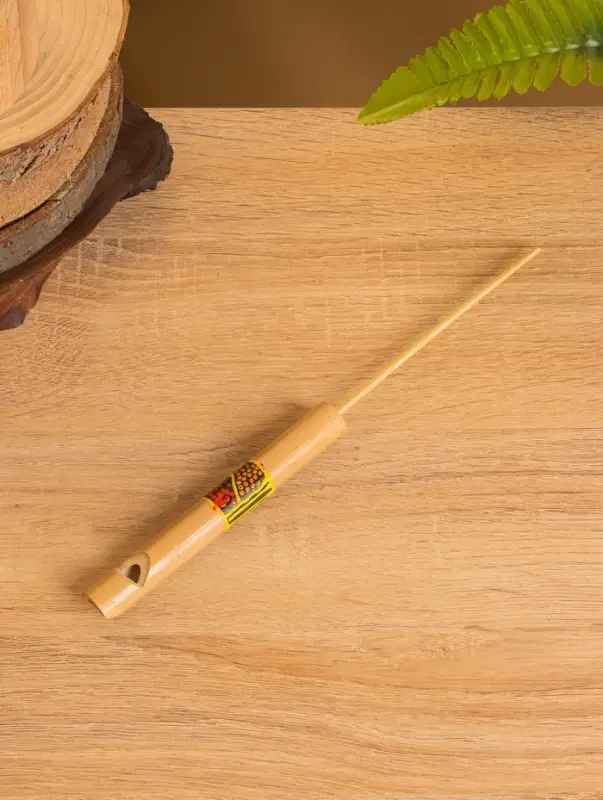 Сувенирный музыкальный инструмент «Свисток», 15.5×1.5×1.5 см, бамбук