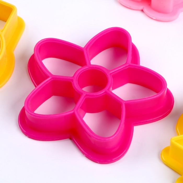 Формочки для лепки, набор 9 шт., валик, цвет МИКС Формочки для лепки, набор 9 шт., валик, цвет МИКС