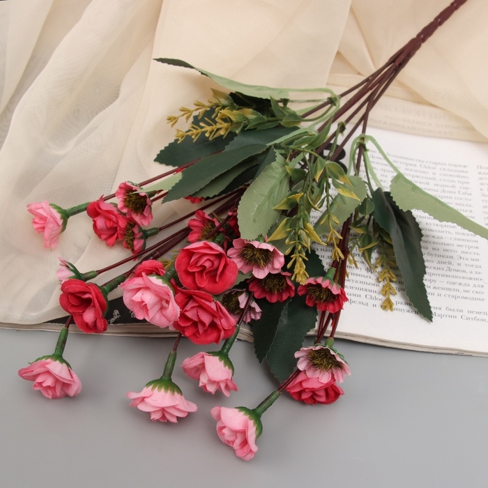 Букет Букет "Роза мини с герберами" 30 см, микс