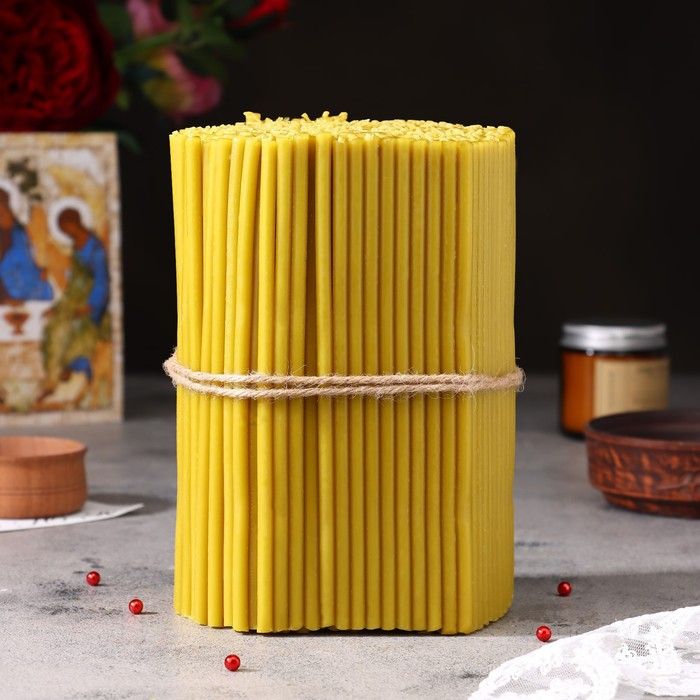 Свечи церковные медовые №80, упаковка 2кг, парафин + медовое масло Свечи церковные медовые №80, упаковка 2кг, парафин + медовое масло