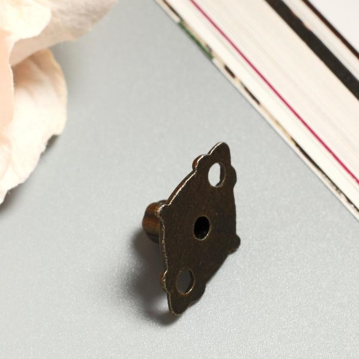 Ручка для шкатулки металл Ручка для шкатулки металл "Антракт" 8,5х2 см