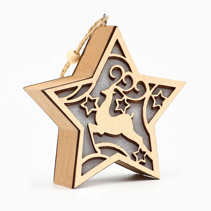 Ёлочная игрушка новогодняя «Олень», на Новый год, 11,5 х 11 см Ёлочная игрушка новогодняя «Олень», на Новый год, 11,5 х 11 см