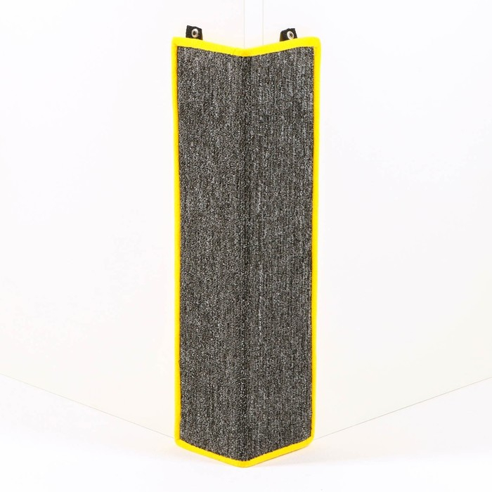 Когтеточка  угловая средняя, ковролиновая с пропиткой, 57 х 13 см, микс цветов Когтеточка  угловая средняя, ковролиновая с пропиткой, 57 х 13 см, микс цветов