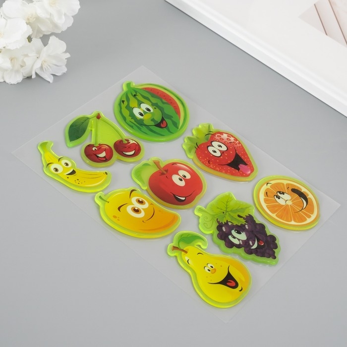 Наклейка силикон на стекло фосфорная Наклейка силикон на стекло фосфорная "Живые фото" 20х16 см