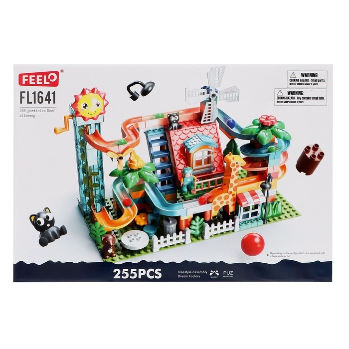 Конструктор Шарики «Зоо-горка», 255 деталей Конструктор Шарики «Зоо-горка», 255 деталей