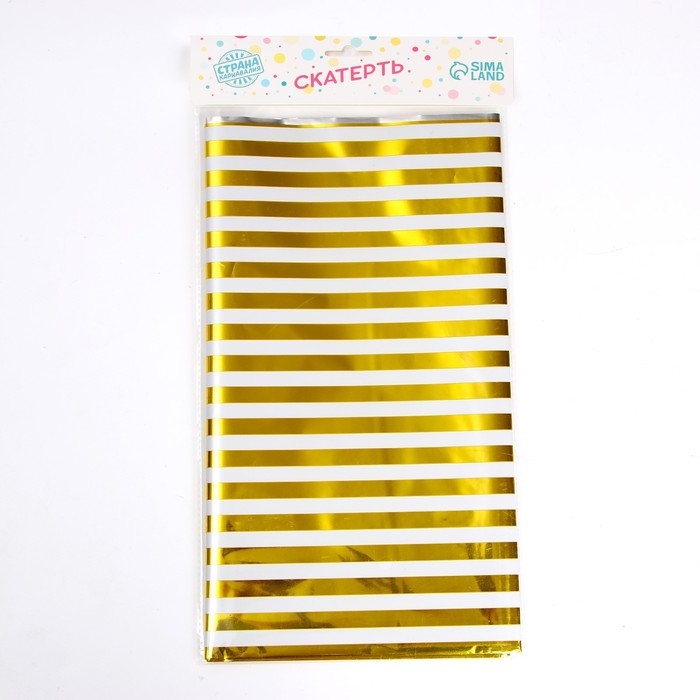 Скатерть «Полоска», 137 × 183 см, цвет золото Скатерть «Полоска», 137 × 183 см, цвет золото
