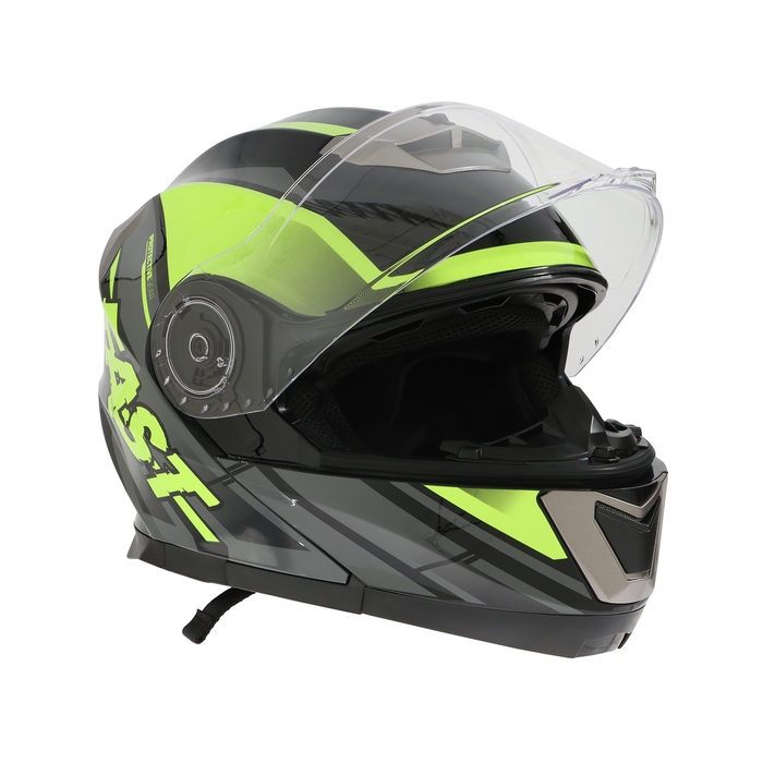 Шлем модуляр с двумя визорами, размер M (57-58), модель - BLD-160E, черно-желтый Шлем модуляр с двумя визорами, размер M (57-58), модель - BLD-160E, черно-желтый