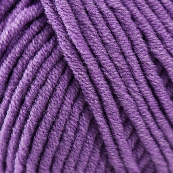 Пряжа "Jeans plus" 55% хлопок, 45% акрил 160м/100гр (72 фиалка )