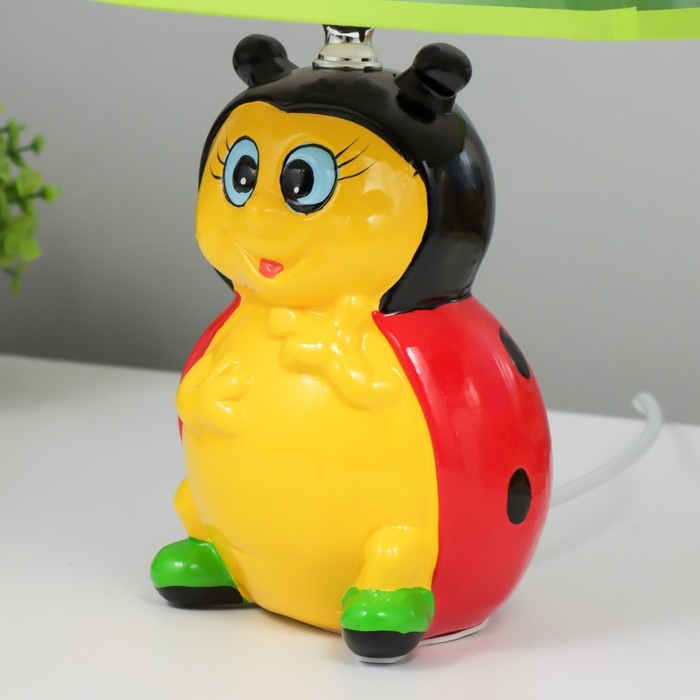 Настольная лампа  Настольная лампа "Божья Коровка" Е14 15Вт 20х20х32 см RISALUX