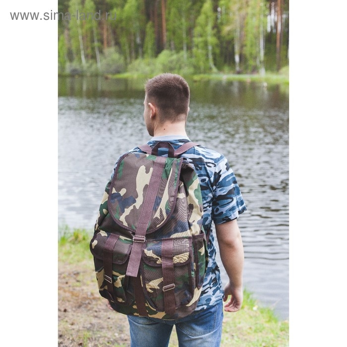 Рюкзак туристический, 55 л, отдел на шнурке, 4 наружных кармана, «ЗФТС», цвет хаки Рюкзак туристический, 55 л, отдел на шнурке, 4 наружных кармана, «ЗФТС», цвет хаки