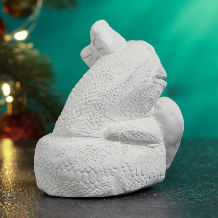 Новый год. Символ 2025. Фигура для раскраски  Новый год. Символ 2025. Фигура для раскраски "Змея Мамба" 8х6см