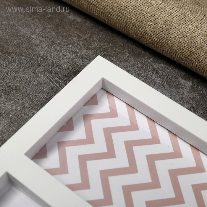 Фоторамка пластик на 7 фото 10х15 см  Фоторамка пластик на 7 фото 10х15 см "Дом" белая 55,5х33 см