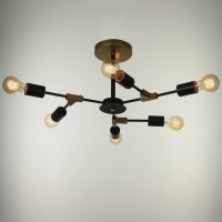 Люстра 2427/6 E27 40Вт черно-бронзовый 61х61х25,5 см BayerLux