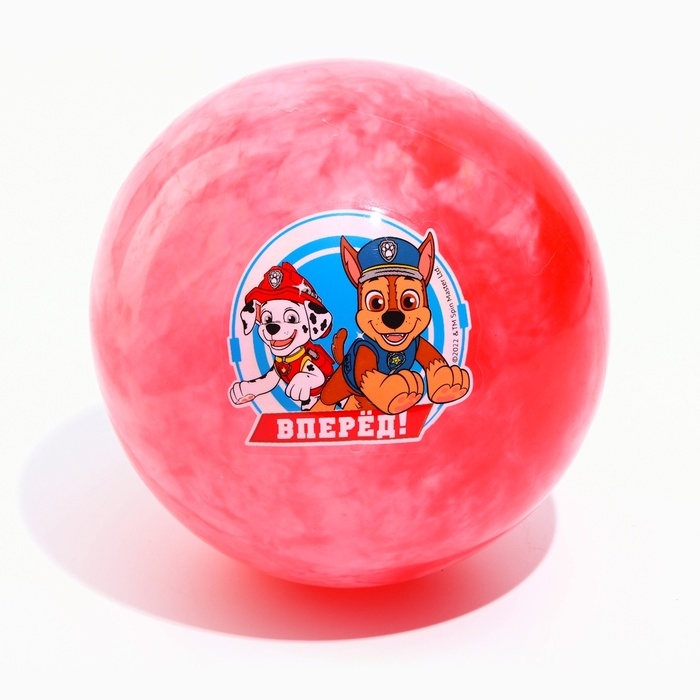 Мяч детский Paw Patrol «Вперед», 16 см, 50 г, мрамор, МИКС Мяч детский Paw Patrol «Вперед», 16 см, 50 г, мрамор, МИКС