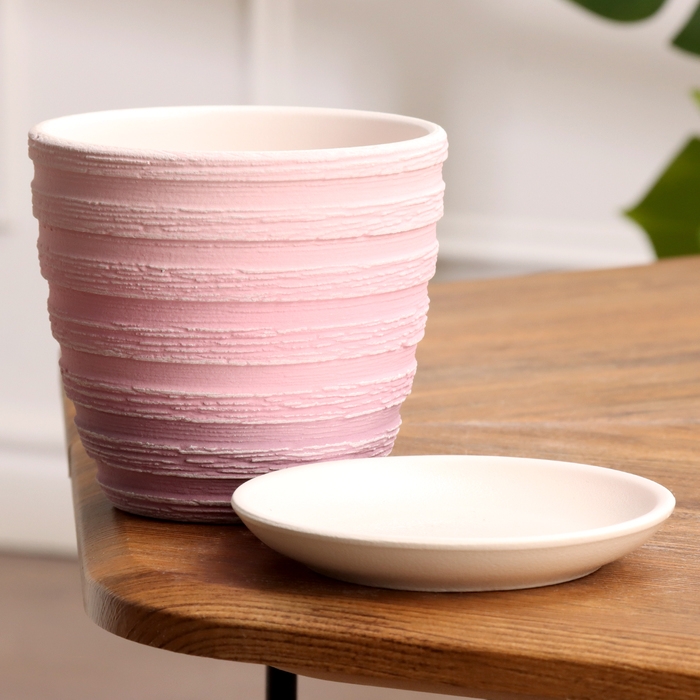 Горшок цветочный Букле розовый крокус №1, 0,7 л, d - 11,7 см Горшок цветочный Букле розовый крокус №1, 0,7 л, d - 11,7 см