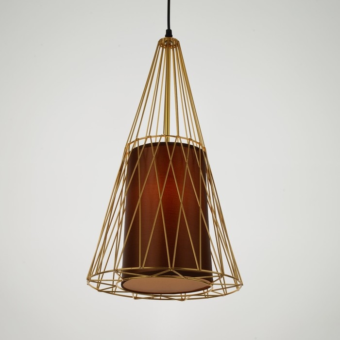 Светильник BayerLux "Вортекс" 1х40Вт E27 золото 27х27х120 см.