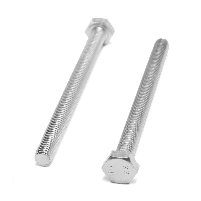 Болт ТУНДРА, оцинкованный, DIN 933, класс прочности 8.8, М8х100 мм, 1 кг