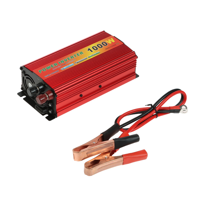 Преобразователь напряжения 12/220 В, 1000 Вт, USB выход Преобразователь напряжения 12/220 В, 1000 Вт, USB выход