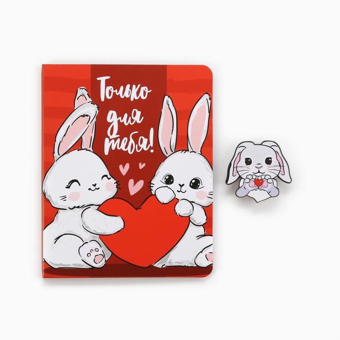 Значок на открытке «Зайчик», 10 х 8 см Значок на открытке «Зайчик», 10 х 8 см