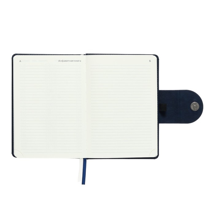 Ежедневник датированный 2024 A5 176 листов, deVENTE.Norwich, твёрдая обложка с поролоном из искусственной кожи, ляссе, кремовый блок 70 г/м2, синий Ежедневник датированный 2024 A5 176 листов, deVENTE.Norwich, твёрдая обложка с поролоном из искусственной кожи, ляссе, кремовый блок 70 г/м2, синий