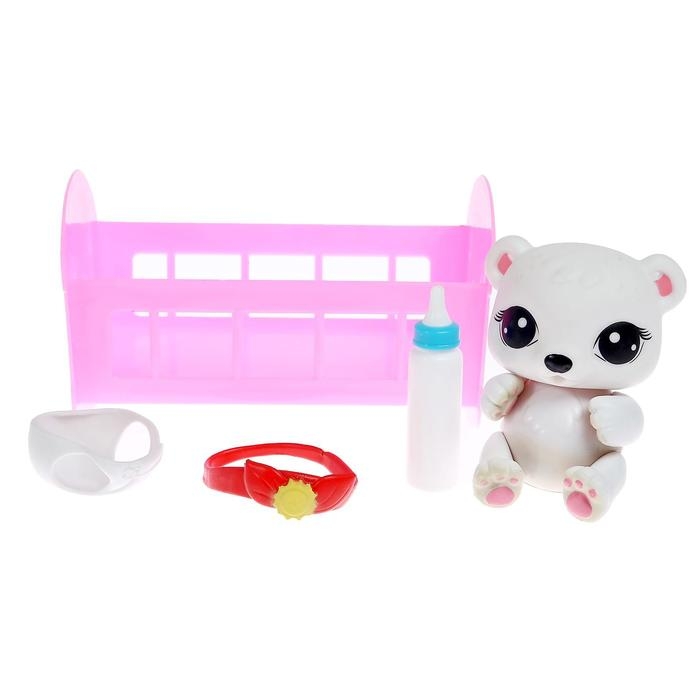 Игрушка-сюрприз «Плюш сплюш» в кроватке с аксессуаром, zoo-МИКС Игрушка-сюрприз «Плюш сплюш» в кроватке с аксессуаром, zoo-МИКС