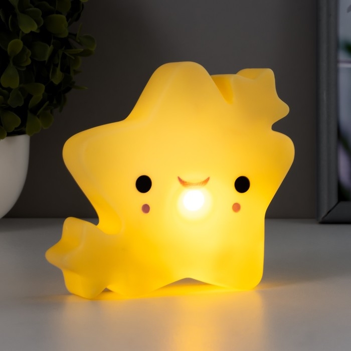 Ночник Ночник "Звезда" LED жёлтый 14,5х3х12 см RISALUX