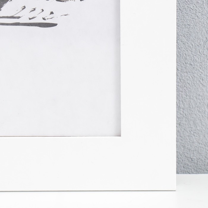 Рамка для фото МДФ 30х40см Рамка для фото МДФ 30х40см "Trend", белая (пластиковый экран)