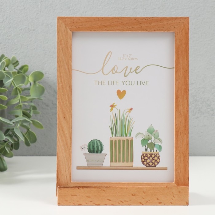 Фоторамка дерево на 1 фото 13х18 см  Фоторамка дерево на 1 фото 13х18 см "Бьерг" 14,5х6х19,5 см