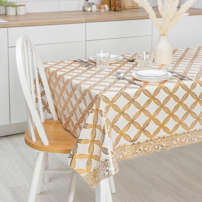 Клеёнка на стол, ширина 137 см, рулон 20 метров, толщина 0,25 мм Клеёнка на стол, ширина 137 см, рулон 20 метров, толщина 0,25 мм