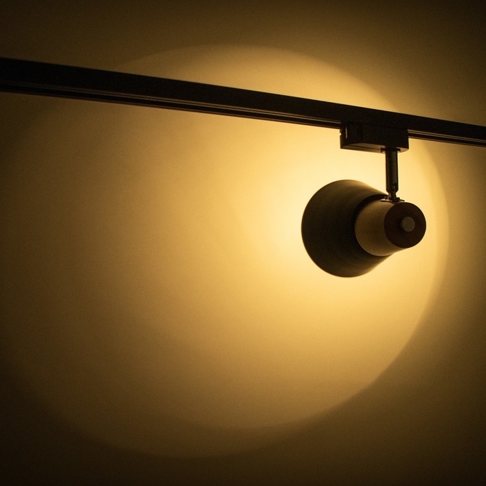 Светильник трековый Светильник трековый "Паулина" Е27 40Вт черный 16х12х18см