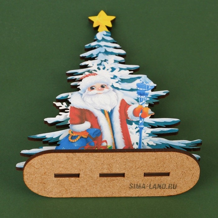 Настольный декор новогодний &laquo;Дед Мороз&raquo;, на Новый Год, 12 х 4,3 х 15,5 см