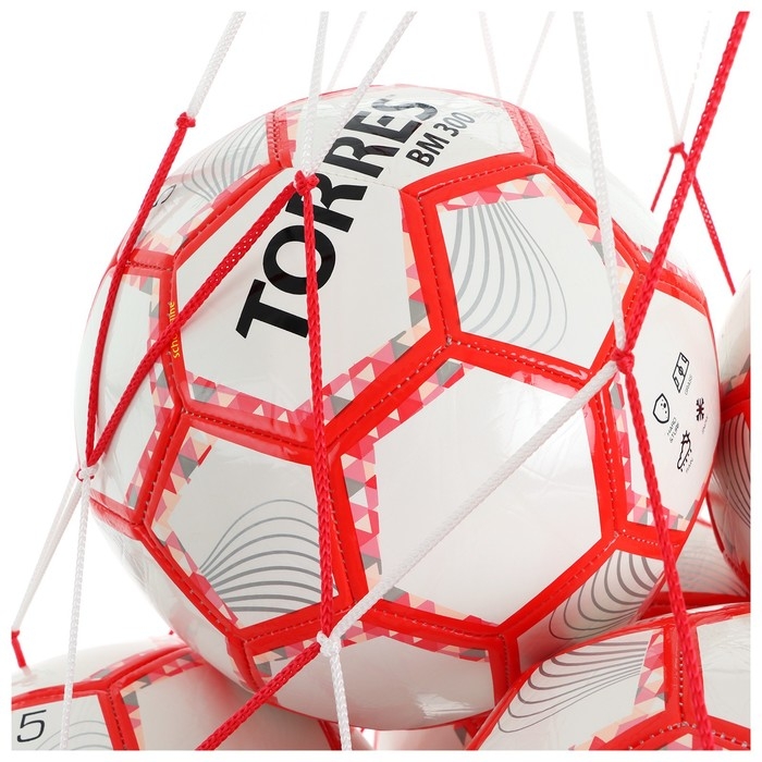 Сетка для переноски мячей ONLYTOP, на 10 мячей, нить 3 мм Сетка для переноски мячей ONLYTOP, на 10 мячей, нить 3 мм