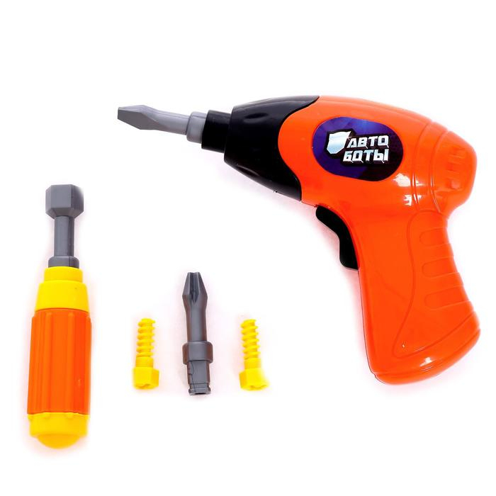 Конструктор-машина «Мега робот», 3 в 1, со световым шуруповёртом, работает от батареек Конструктор-машина «Мега робот», 3 в 1, со световым шуруповёртом, работает от батареек