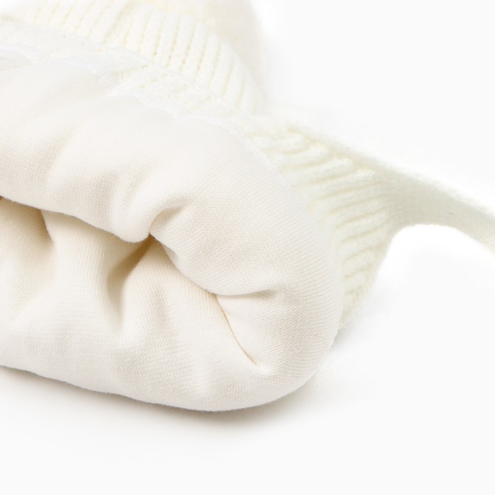 Шапка детская, цвет молочный, размер 36-38 Шапка детская, цвет молочный, размер 36-38