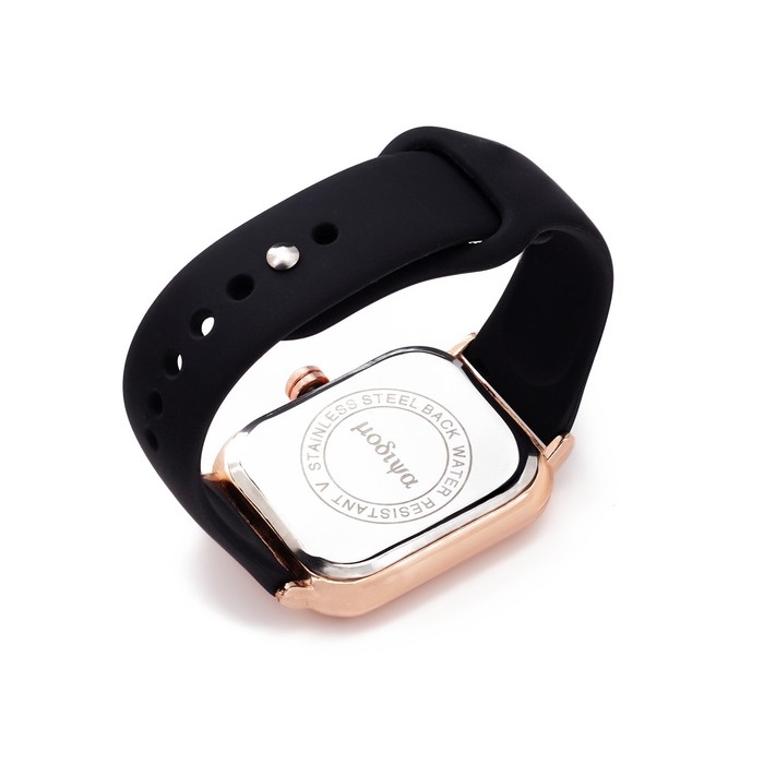 Часы наручные кварцевые женские, черный ремешок Часы наручные кварцевые женские, черный ремешок