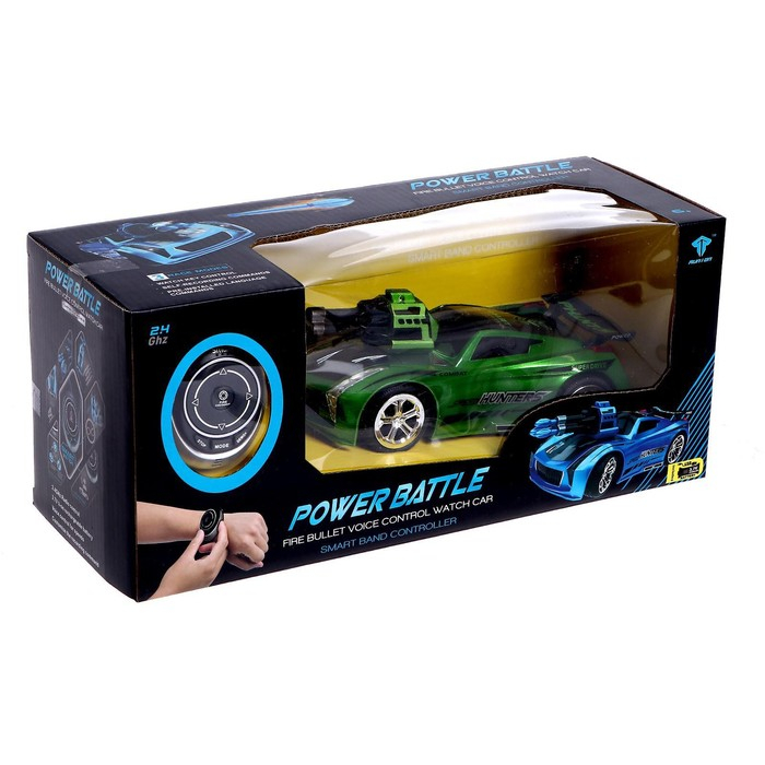 Машина радиоуправляемая «Турбо Дрифт», голосовое управление, стреляет ракетами, цвет зеленый Машина радиоуправляемая «Турбо Дрифт», голосовое управление, стреляет ракетами, цвет зеленый