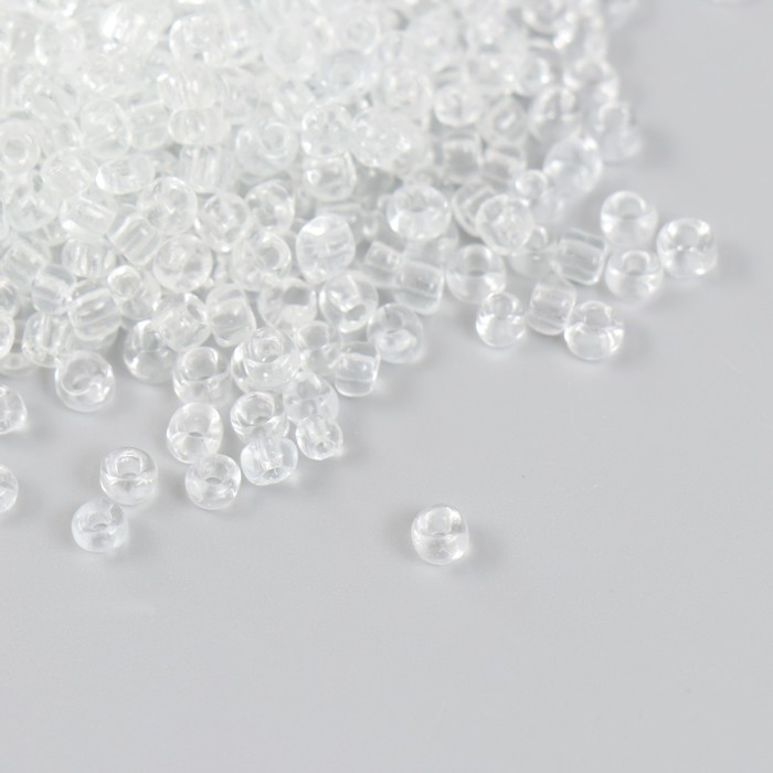 Бисер стекло 6/0  Бисер стекло 6/0 "Прозрачный" 450 гр