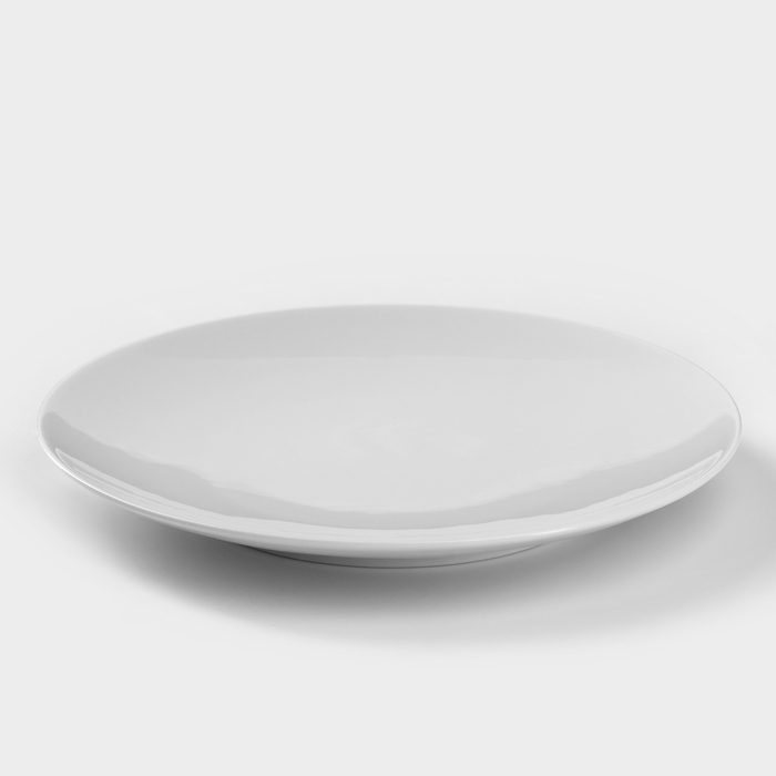 Набор фарфоровой посуды «Бельё», 3 предмета: тарелка плоская d=20 см, пиала 650 мл, кружка 300 мл Набор фарфоровой посуды «Бельё», 3 предмета: тарелка плоская d=20 см, пиала 650 мл, кружка 300 мл