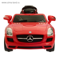 Электромобиль MERCEDES-BENZ SLS, с радиоуправлением, свет и звук, цвет красный