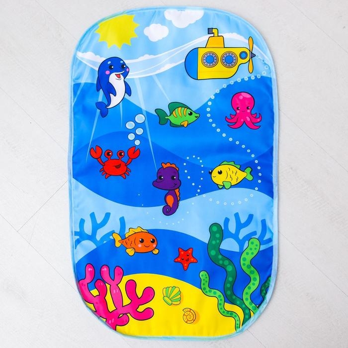 Коврик развивающий с дугой «Морские истории», пианино, зеркало, р-р 73х45х0,5 см. Коврик развивающий с дугой «Морские истории», пианино, зеркало, р-р 73х45х0,5 см.