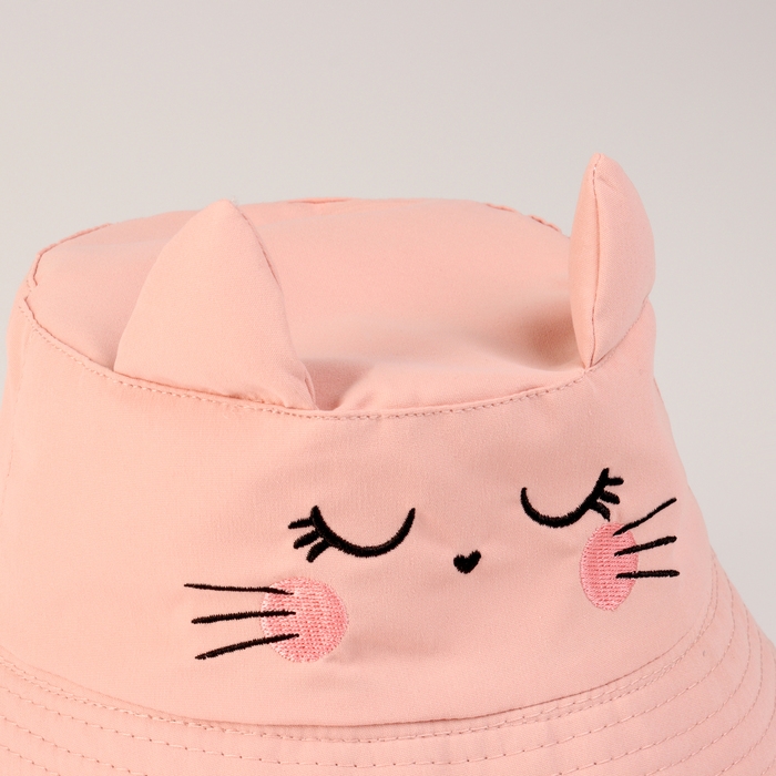 Панама детская для девочки «Котик», с ушками, р-р 48-50 Панама детская для девочки «Котик», с ушками, р-р 48-50