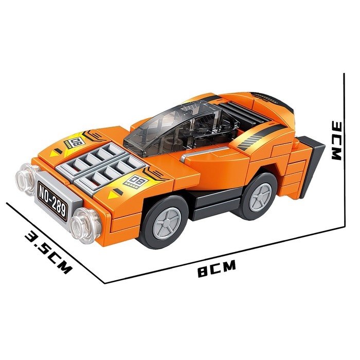 Конструктор Гонка &laquo;Спорткар&raquo;, 59 деталей
