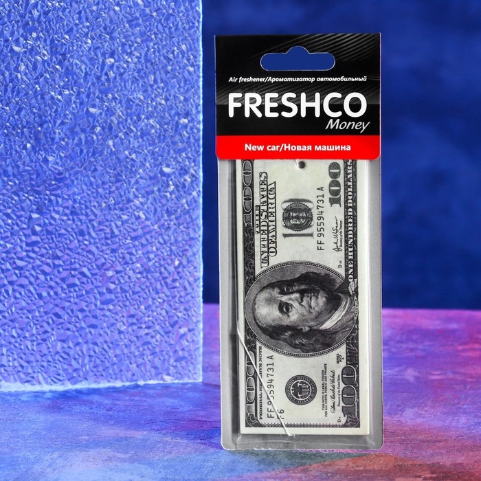 Ароматизатор подвесной картонный Ароматизатор подвесной картонный "100$", новая машина