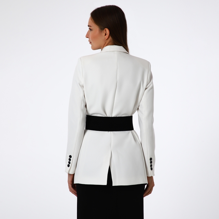 Ремень женский, ширина 7,5 см, пряжка золото, цвет чёрный