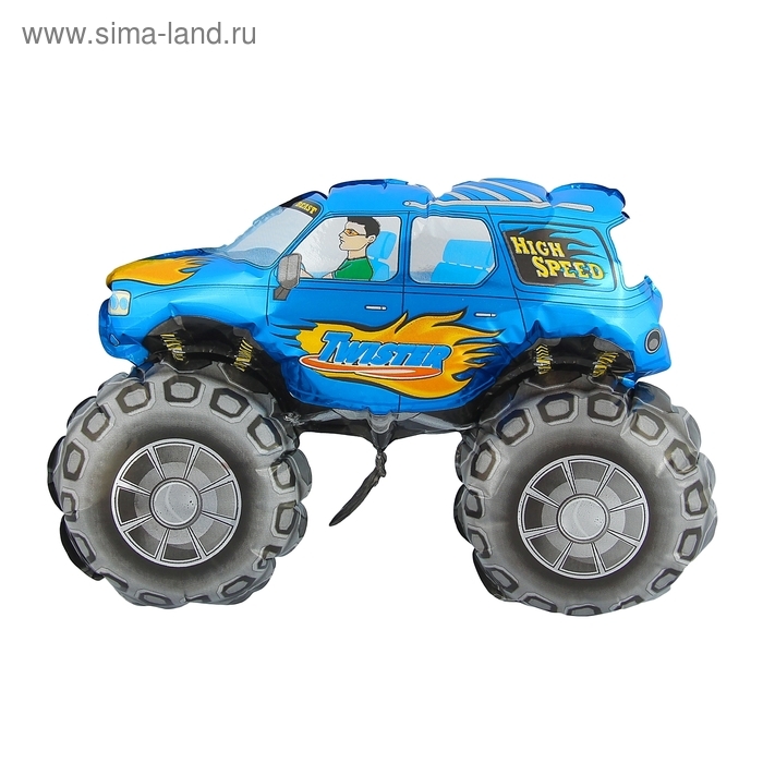 Шар фольгированный 12 Шар фольгированный 12" «Внедорожник», для палочки, цвет синий