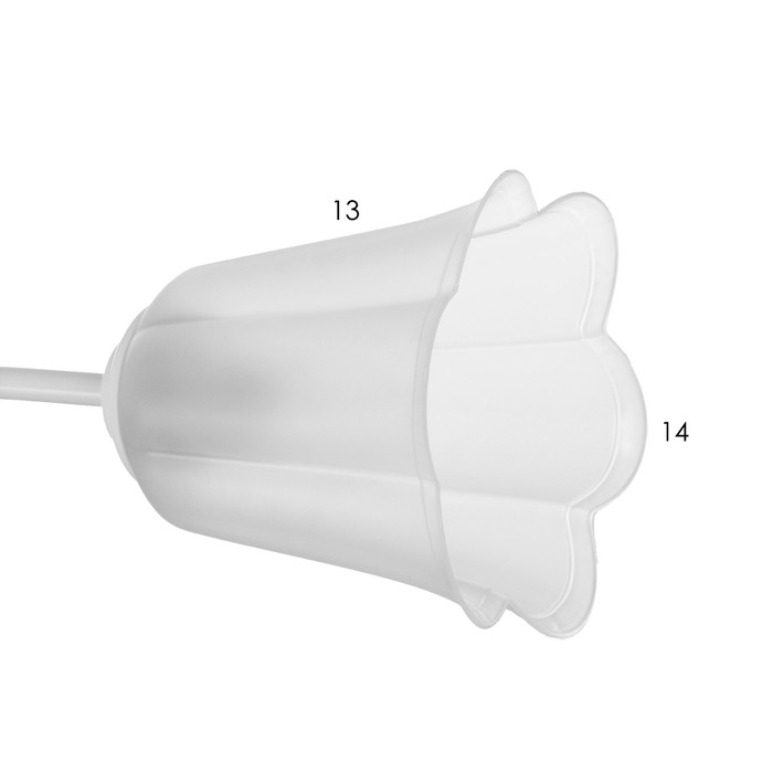 Люстра Люстра "Онлайн" (цветок) 2х15Вт Е27 МОДЕЛЬ: BR 00197 белый/прозрачный